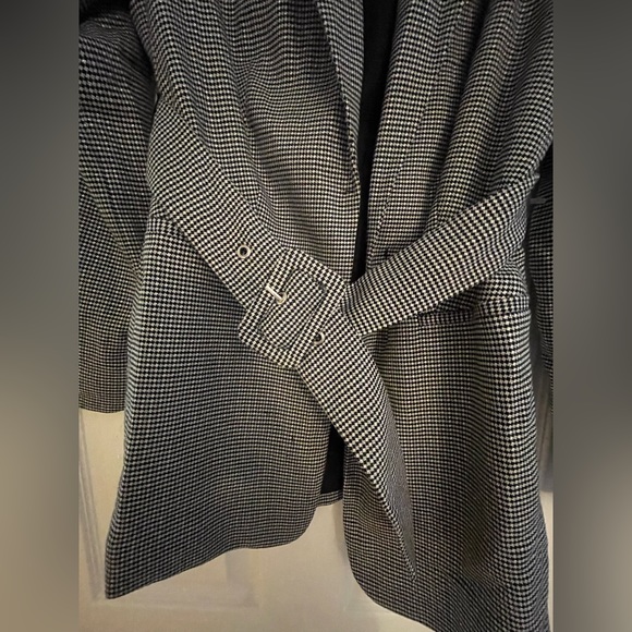 Nine West Black and Gray Print Coat - Picture 6 of 8